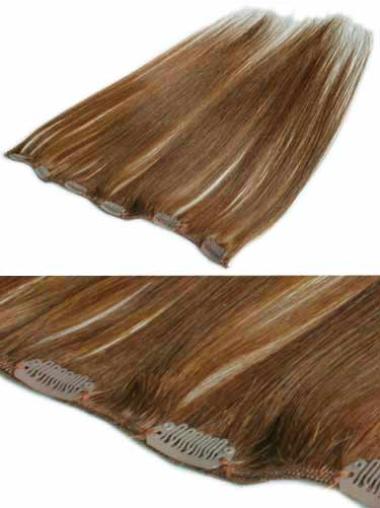Extension Clip-In adatto Castano 100% capelli naturali