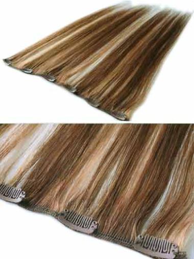 Extension Clip-In Alta qualità Castano 100% capelli naturali