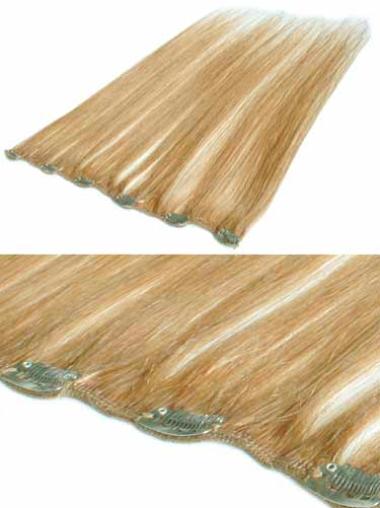 Extension Clip-In acconciature Biondo 100% capelli naturali