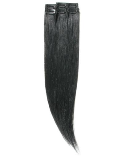 Extension Clip-In morbido Nero 100% capelli naturali