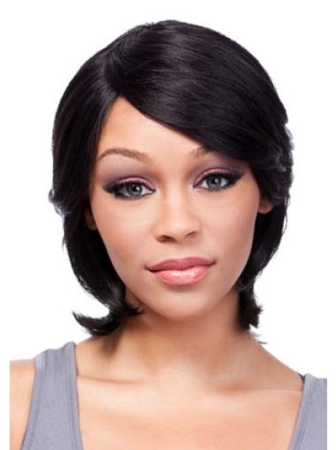 Parrucche Afroamericano Alta qualità 10" Liscia