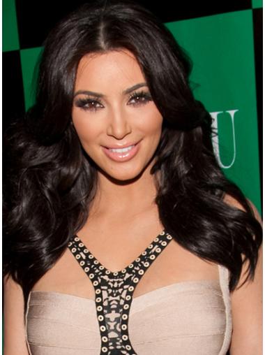 Parrucche Kim Kardashian Lungo Mossa Macchina Alta qualità