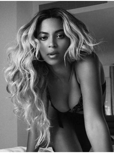 Parrucche Beyonce Biondo 24" grande Riccia