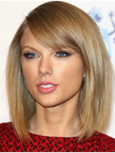 Parrucche Taylor Swift 12" Superiore Biondo Liscia