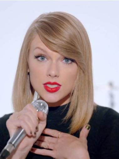 Parrucche Taylor Swift 14" stile Biondo Liscia
