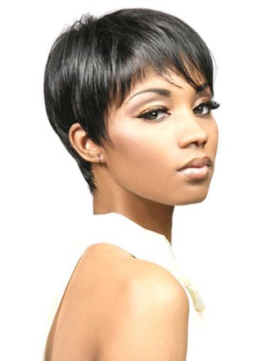 Parrucche Afroamericano Liscia Macchina 6" flessibilità