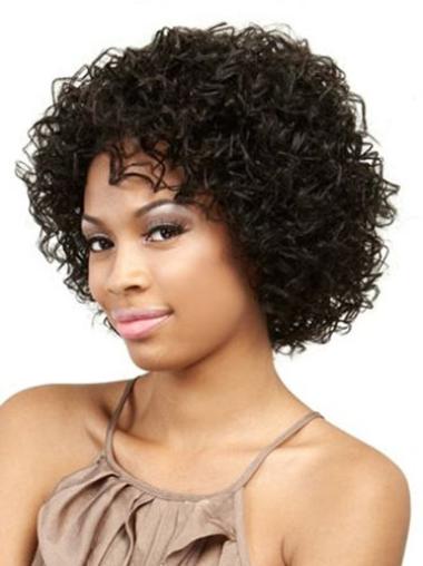 Parrucche Afroamericano 10" popolare Senza Frangia