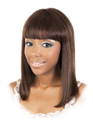 Parrucche Afroamericano migliore 14" Liscia