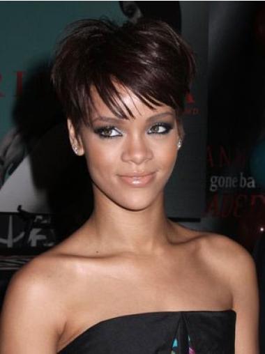 Parrucche Rihanna 6" Alta qualità Castano Dorato Corto