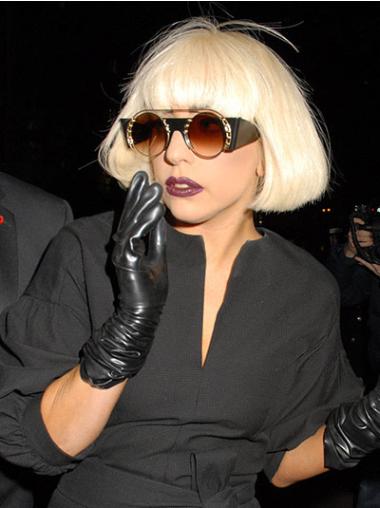 Parrucche Lady Gaga incredibile 10" Caschetto Liscia