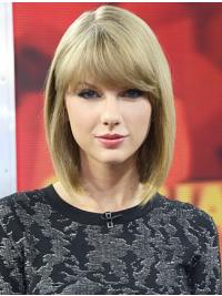 Parrucche Taylor Swift 12" morbido Biondo Liscia