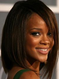 Parrucche Rihanna 12" Cheapest Castano Altezza di Spalle
