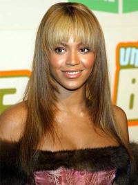 Parrucche Beyonce Biondo 22" popolare Liscia